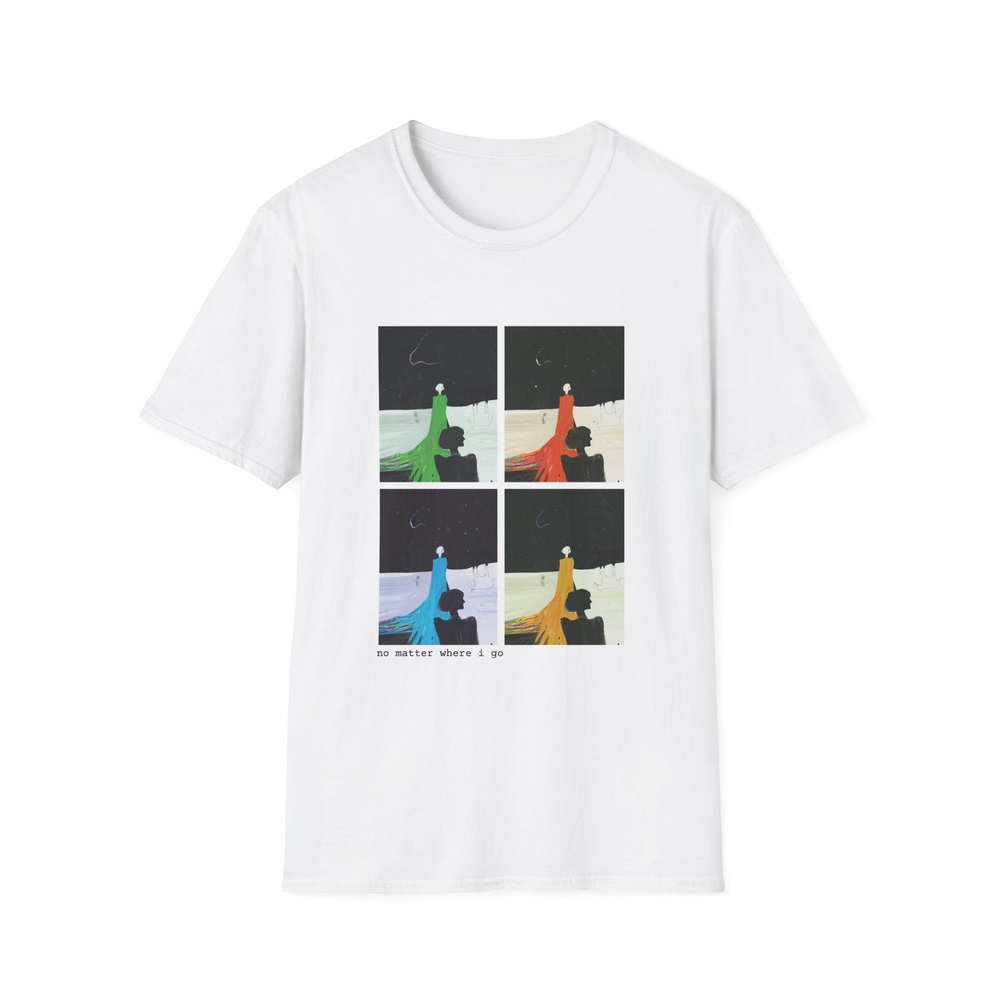 no matter where i go // s z n 2' - Unisex Softstyle T-Shirt