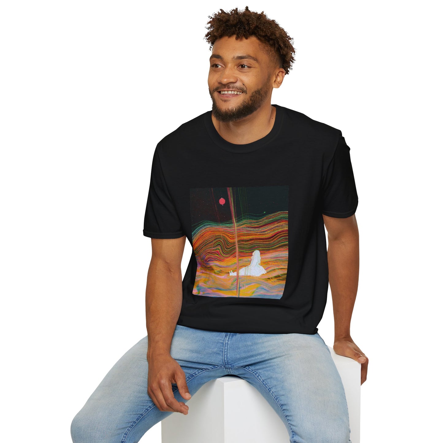 'Girl in the Dunes // s z n 1' - Unisex Softstyle T-Shirt