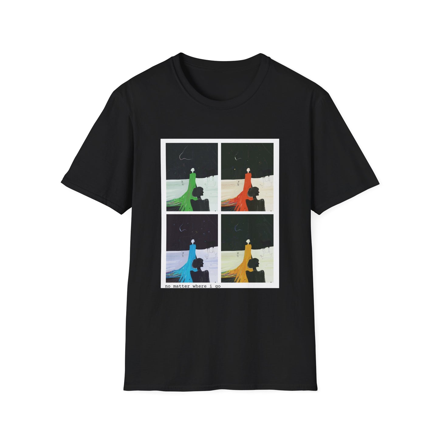 no matter where i go // s z n 2' - Unisex Softstyle T-Shirt